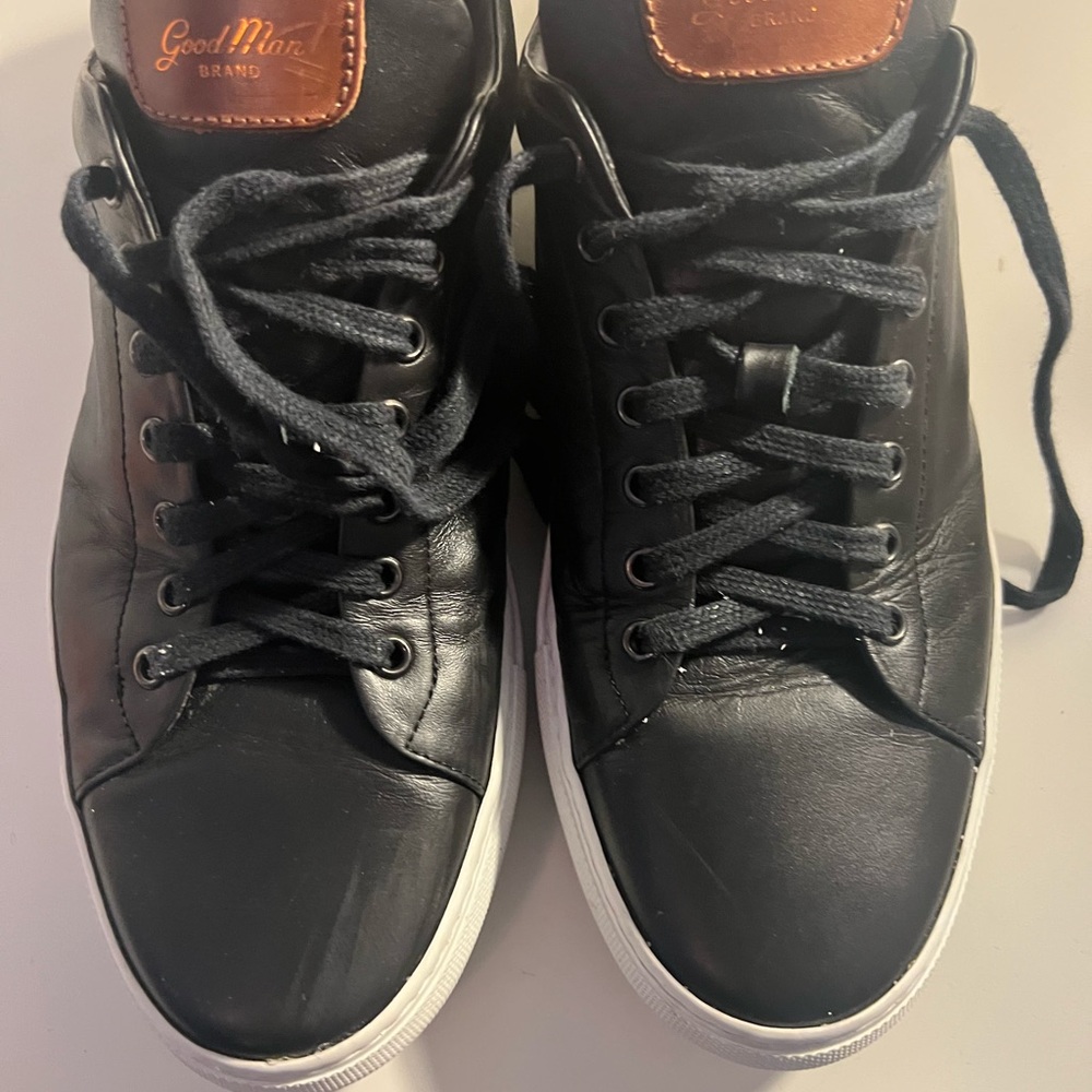 Good Man Brand Black Leather Casual Shoes